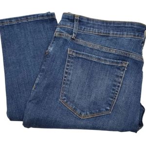 Falls Creek Jeans Womens Size 16 Mid Rise Skinny Blue Stretchy Regular Fit NWT